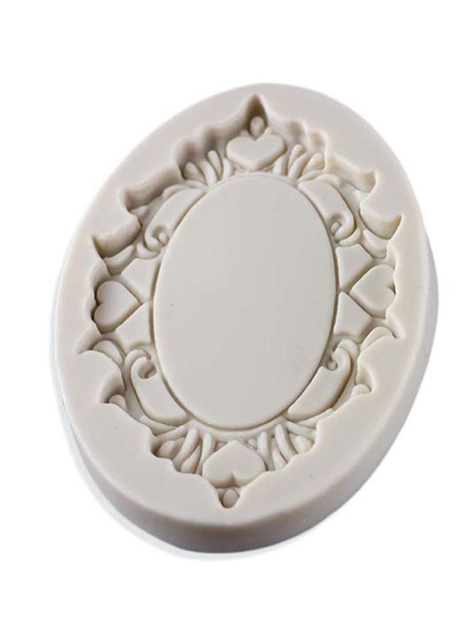 شاربدو قالب كيك الفوندان من السيليكون رمادي 10.9x7.3x1سم - Image 2